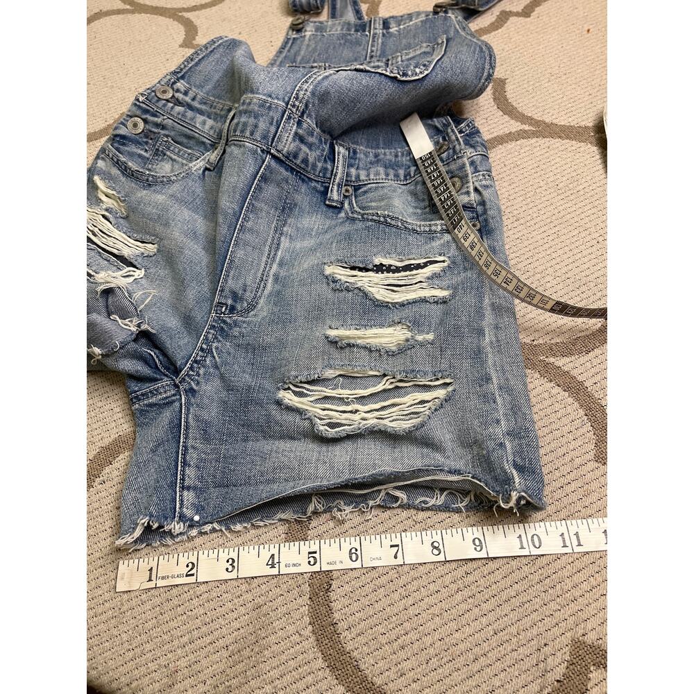 American Eagle Outfitters Tomgirl Shortalls, distressed, size XS - Picture 6 of 12